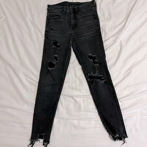 Black American Eagle Skinny Jeans